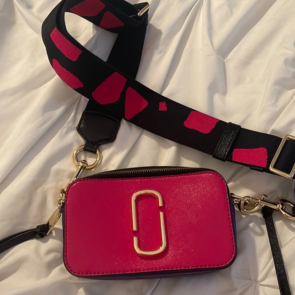 Marc Jacobs Pink and Blue Crossbody Bag